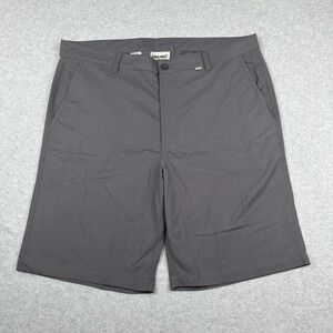 Cariloha Mens Shorts Mens 38 Gray Bamboo 10"‎ Bermuda Chino Casual Outdoor Golf